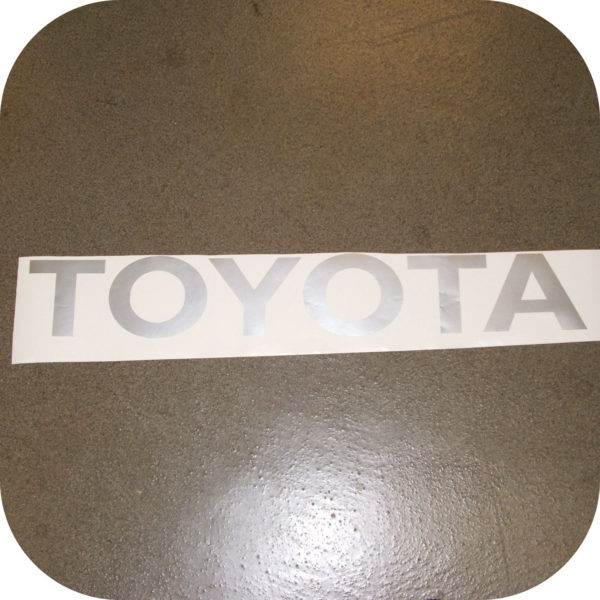 Toyota Pickup Truck Tailgate Letters Sticker Silver Pickup Gray Vinyl Decal-18416