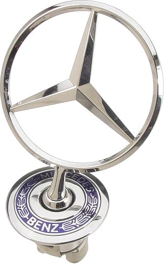 Hood Star Emblem Mercedes 300 400 SE SEL 500SEL 600SEL S320 S350 S420 S500 S600-0