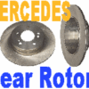 Rr Brake Rotors Mercedes 450 500 560 SEL SL 116 126 107-6277