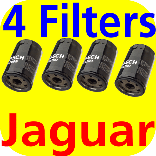 4 Oil Filters Jaguar V8 S Type XJ XJR XKR XK8 4.0 97-03 (eBay #300120291833, hleggett)-11597