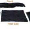Deluxe Black Carpet Kit for Toyota Land Cruiser FJ40 73-78 Fender Covers Mat-0