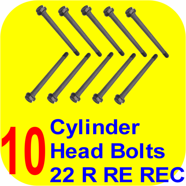 10 Cylinder Head Bolts Toyota Pickup Truck 4Runner 22R-12078
