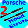 2 Hood Struts Shocks Porsche Boxster 911 Carrera 996 4-6387