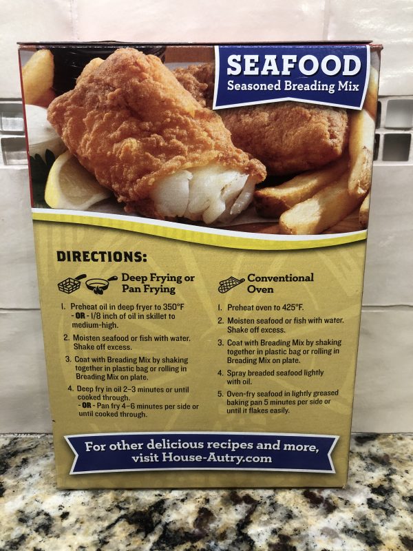 House Autry Southern Seafood Breader Mix 8 oz Flour Fried Fish Fry ...