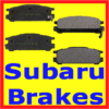 Rear Disc Brake Pads Subaru Impreza Legacy Loyale SVX-7722