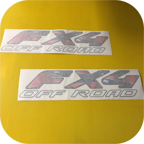 2 FX4 RED BLUE WHITE 97-08 Ford Pickup Truck Bed Side Decal Sticker F150 F250-21316