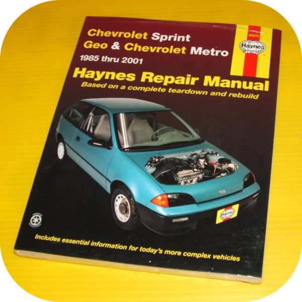 Repair Manual Book Chevy Sprint & Geo Metro 85-01 Shop-0