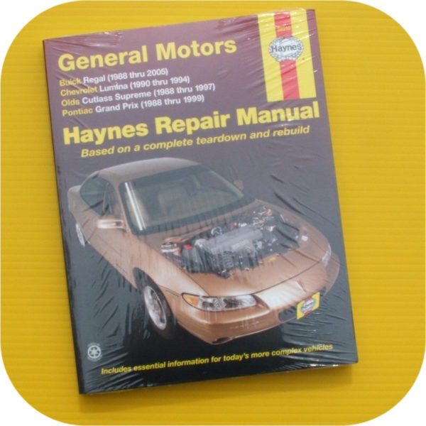 Repair Manual Book Cutlass Supreme & Pontiac Grand Prix-0