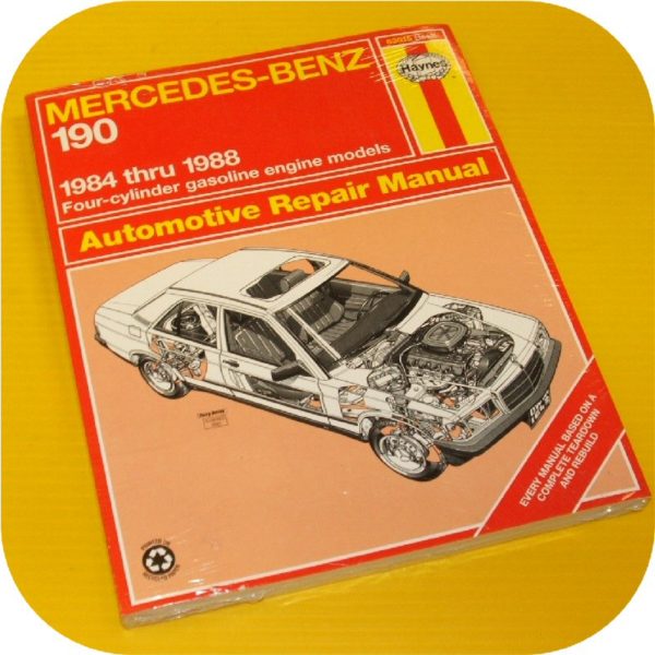 Repair Manual Book Mercedes Benz 190 e d 201 190e owner (eBay #300251750171, nitroze1)-0