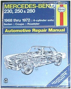 Repair Manual Book Mercedes Benz 230 250 280 sel sl se-0