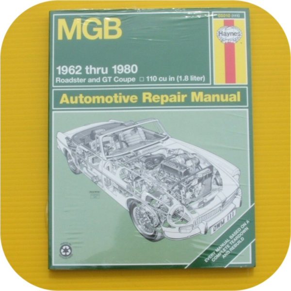 Repair Manual Book MG MGB GT Coupe Soft Top Owner 63-80-0