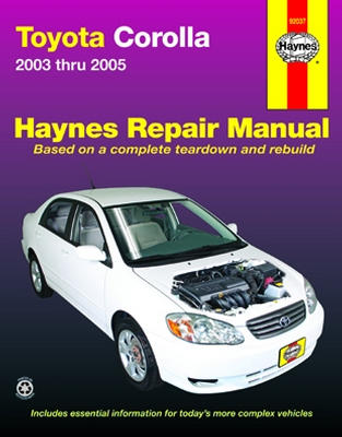 Repair Manual Book Toyota Corolla 03-05 Owners Workshop-0