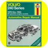 Repair Manual Book Volvo 240 Wagon Sedan Owners B230-0