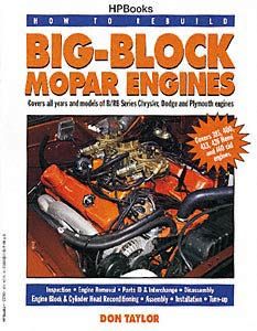 BB Mopar Engine Rebuild Book 383 413 426 Hemi 440 Motor Chrysler Dodge Plymouth-0