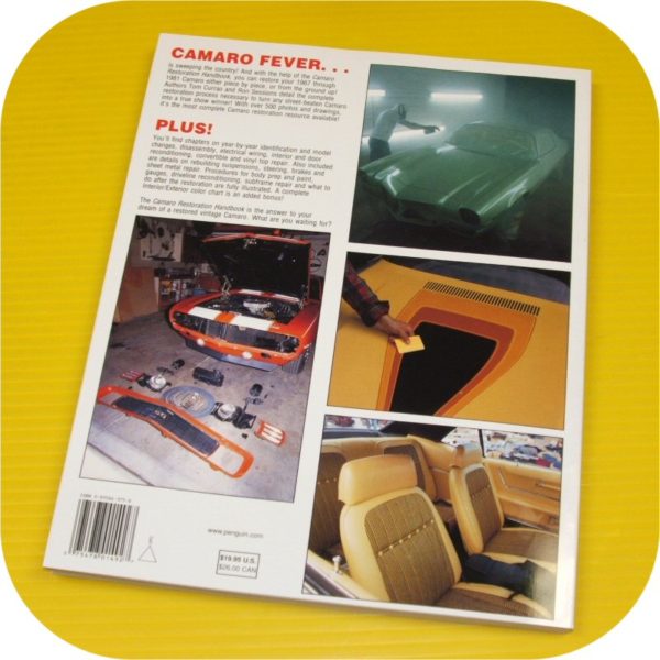 Chevrolet Camaro Restoration HandBook Manual Z28 RS 302 350 396 Chevy Brakes Top-5465