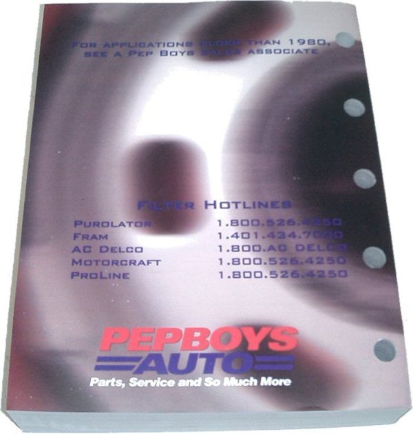 Pep Boys Filter Catalog Purolator Fram AC-Delco Book-502