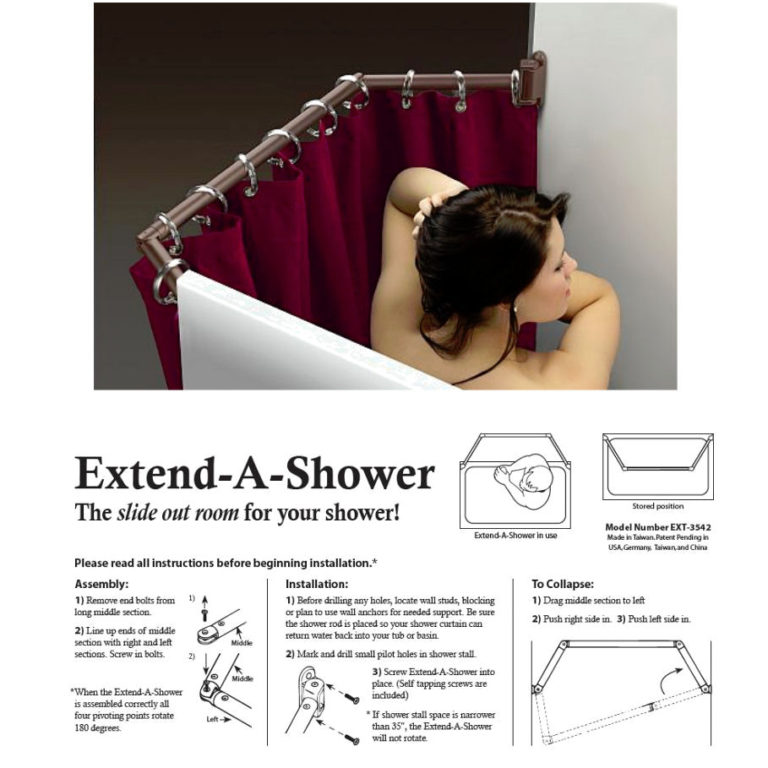 travel trailer shower curtain size