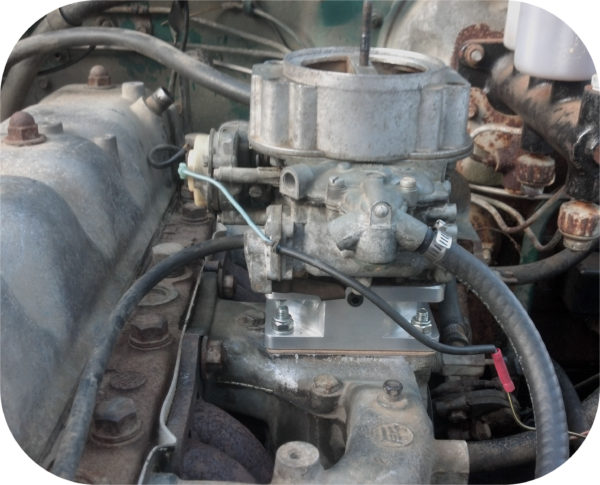 Weber Carburetor Intake Manifold Adapter for Toyota Land Cruiser 1F 2F FJ40 FJ60 Billet 1PC-4420