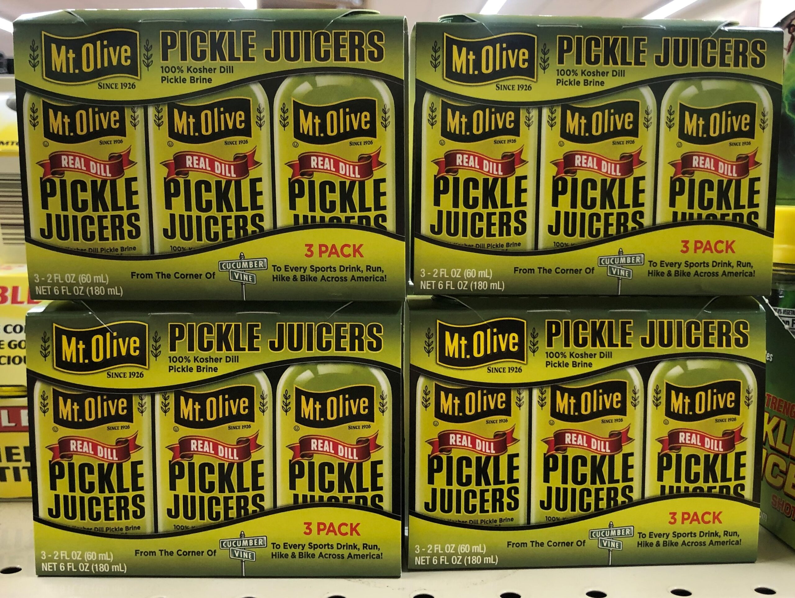 12 Bottles Mount Olive Real Dill Pickle Juicers Shots Mt Olive Pickles