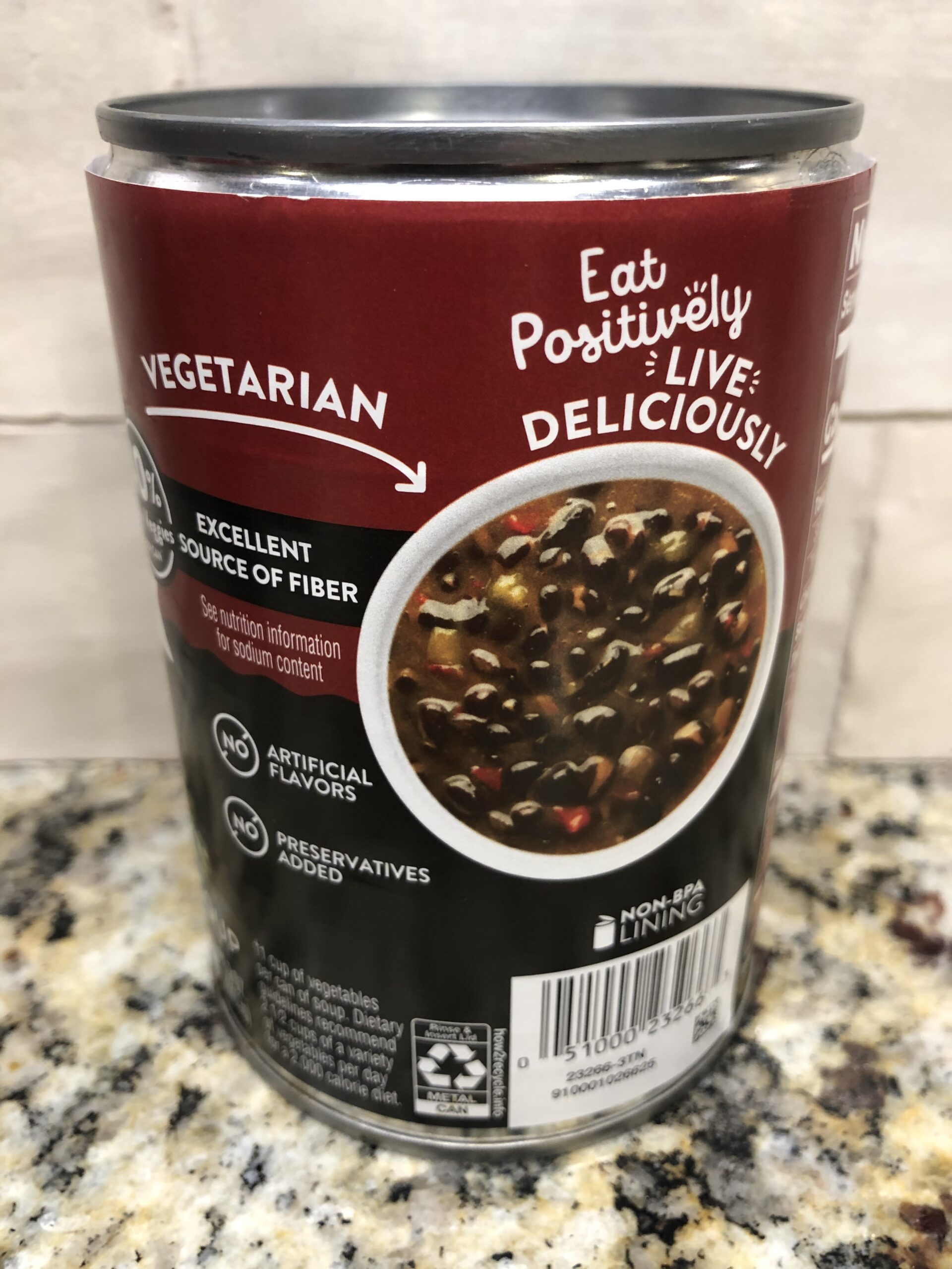 4 CANS Campbell's Well Yes! Black Bean & Vegetables Soup Vegetarian 16. ...
