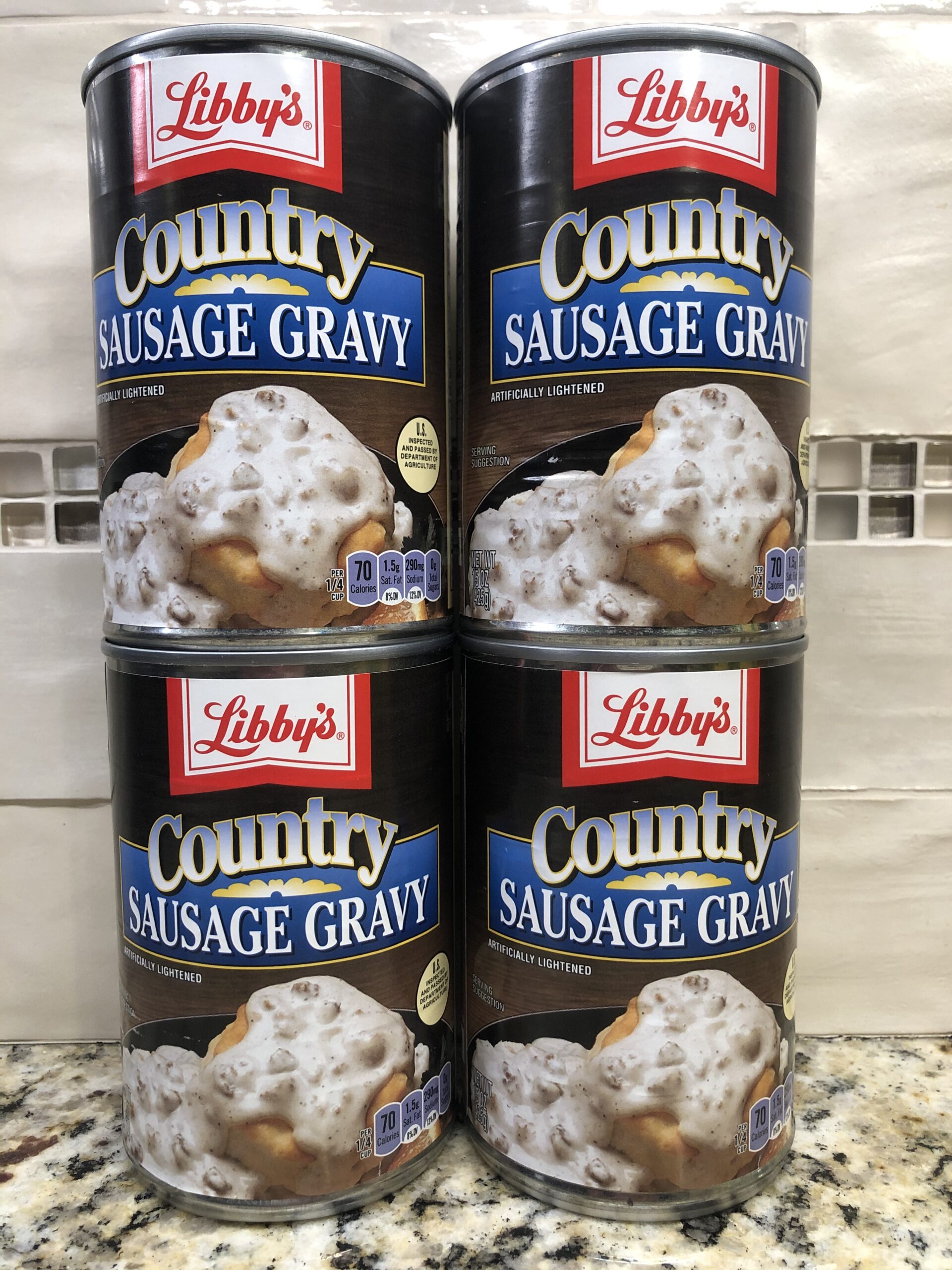 4 CANS Libby's Country Sausage Gravy 15 oz breakfast and biscuits eggs ...
