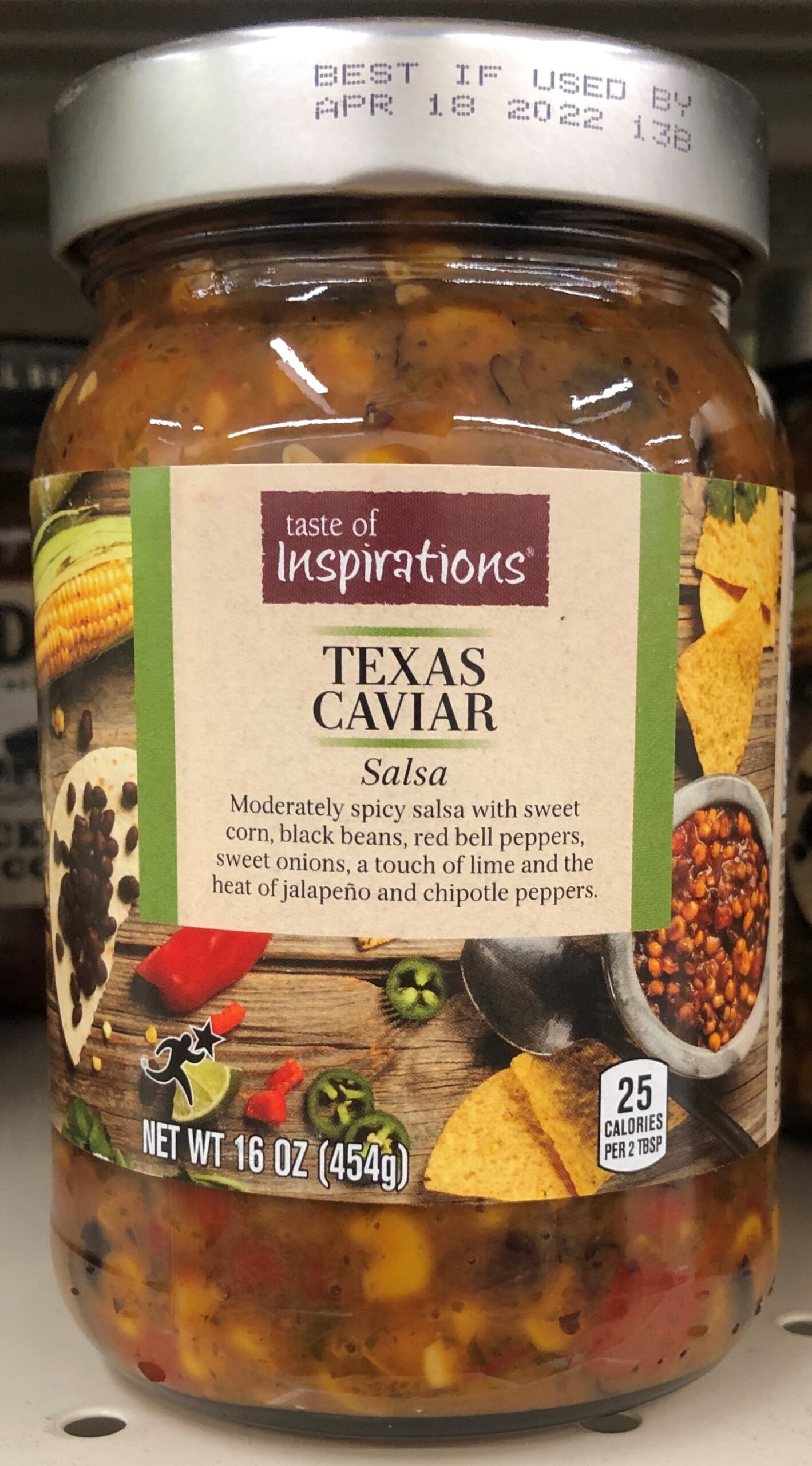 Taste of Inspirations Texas Caviar Salsa 16 oz Corn Beans Pepper Dip Picante