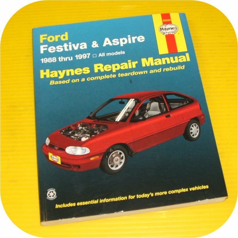 Repair Manual Book Ford Festiva Aspire 8897 owners new JT Outfitters