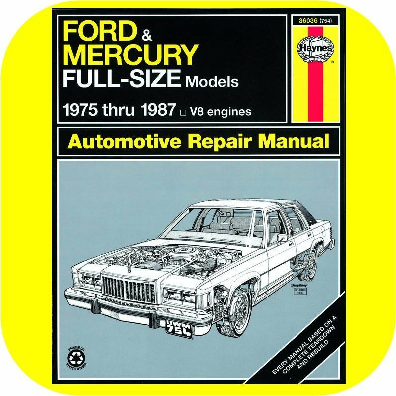 Repair Manual Book Ford LTD Crown Victoria 500 LTD 302 JT Outfitters